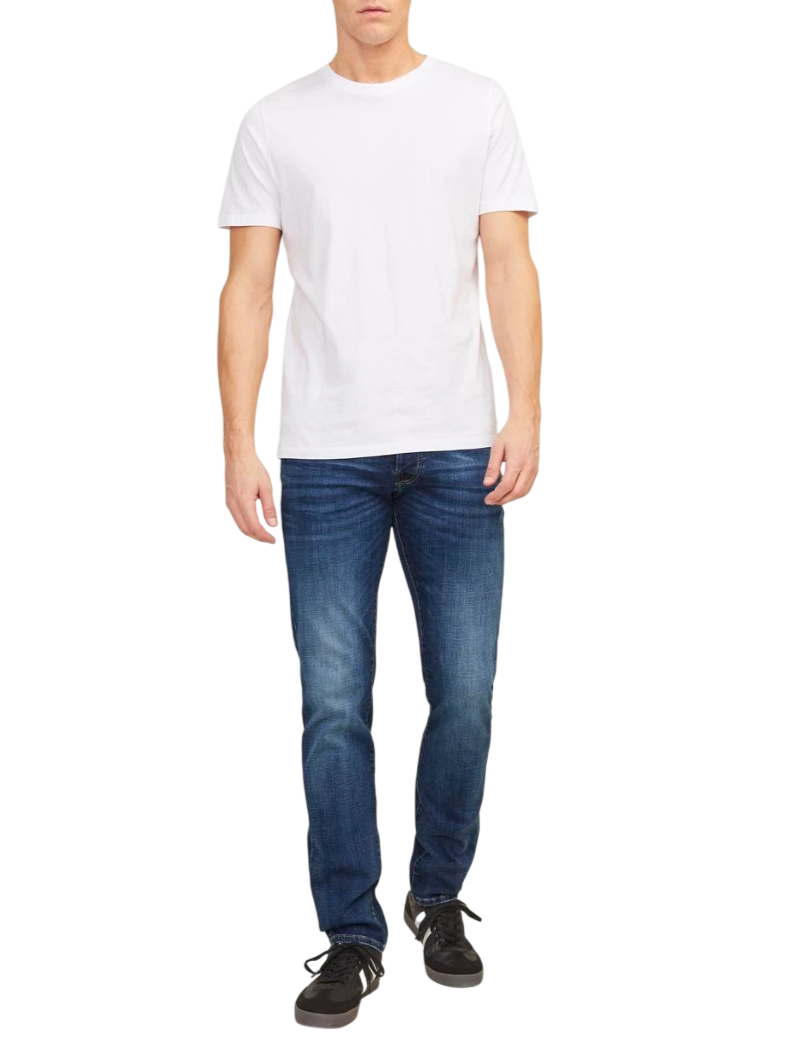 Jack&Jones jeans slim fit in denim elasticizzato lavaggio blu 12133074 JJ057 JACK&JONES 