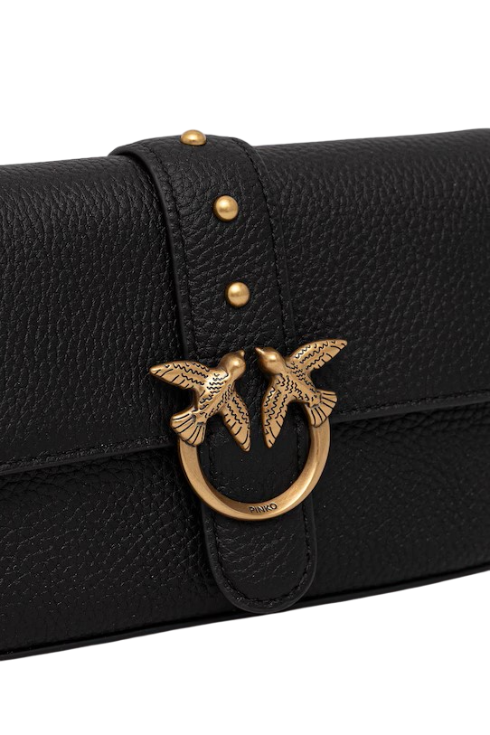 Pinko borsa Love One Slouchy Baby in pelle nero 105353-A2OX Z99Q PINKO 