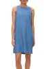 Vero Moda abito smanicato corto blu denim