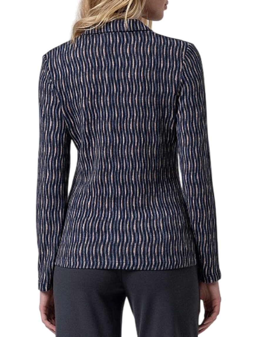 Surkana camicia donna in fantasia blu 565NILA113 51 SURKANA 