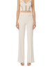 Elisabetta Franchi pantaloni a zampa in crepe panna