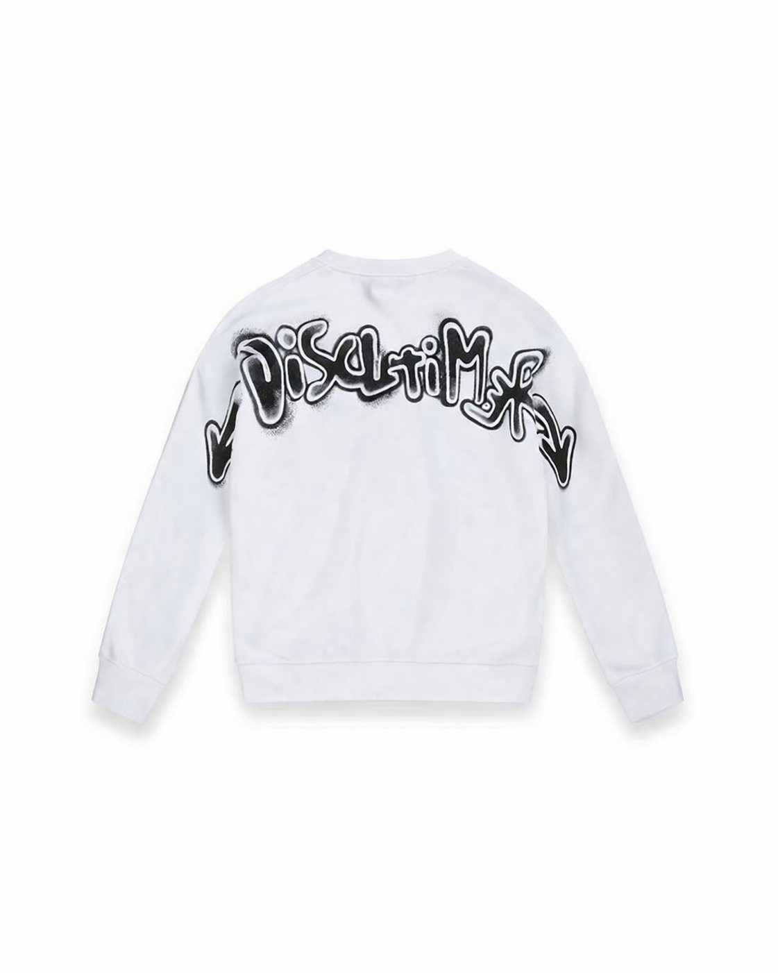 Disclaimer felpa bambino con stampa logo bianco 58809 BIANCO-ST.NERA DISCLAIMER 