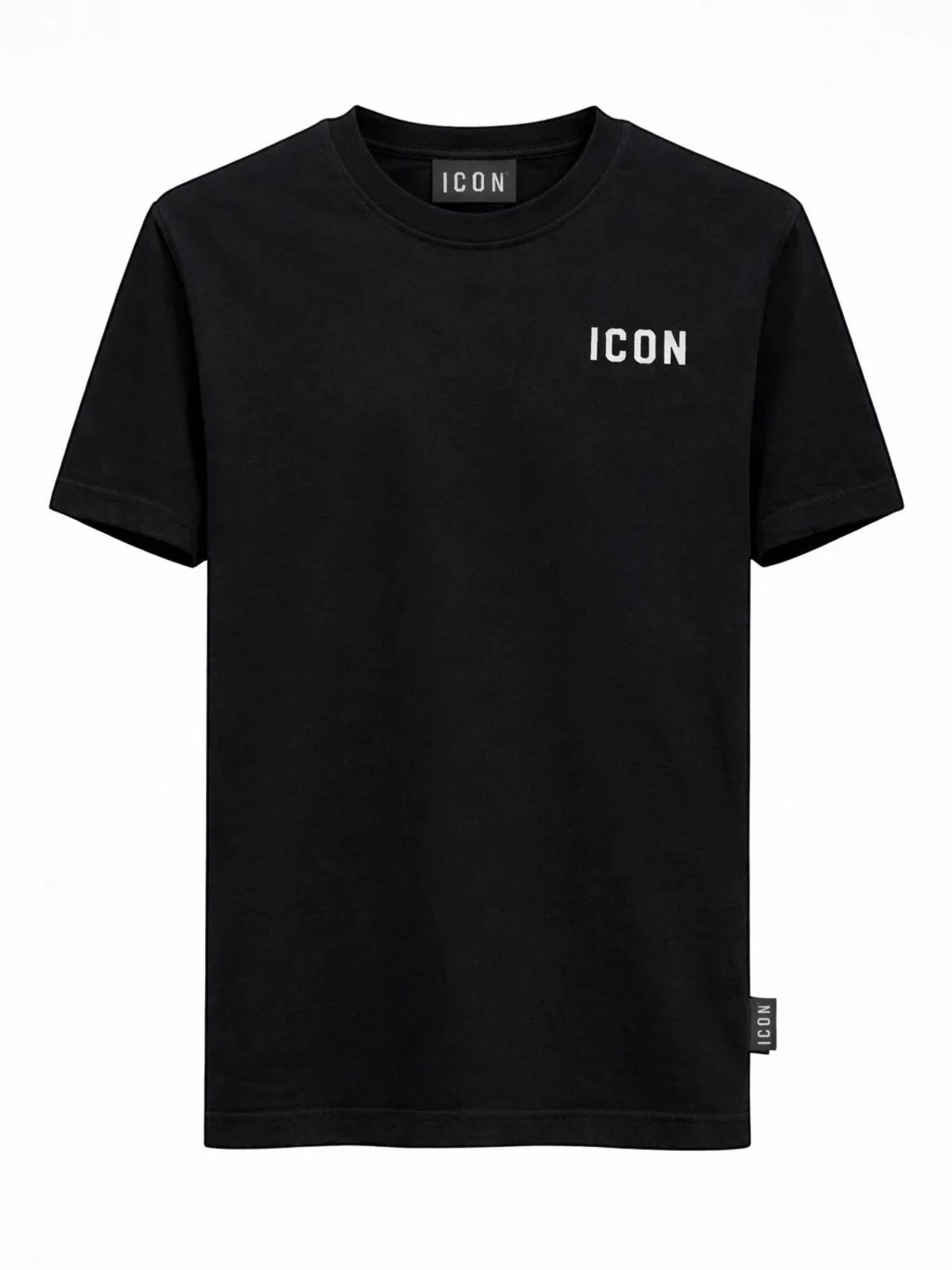 Icon T-shirt manica corta uomo nero IUPRET001 NERO ICON 