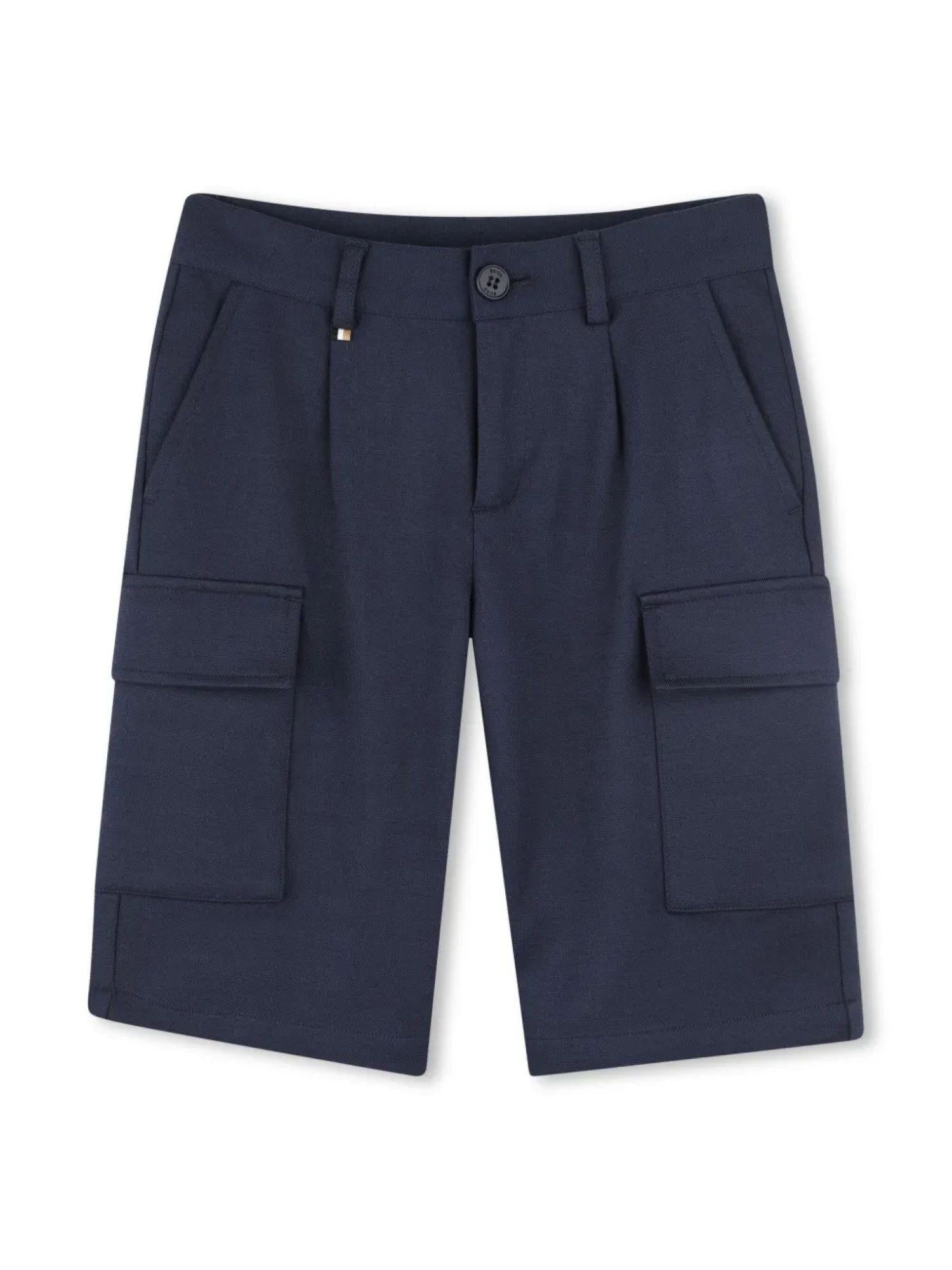 Boss bermuda cargo con tasconi blu J51996 MARINE BOSS 