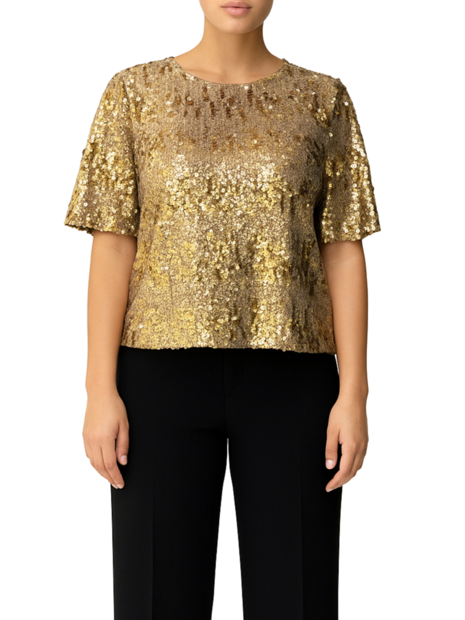 Aniye By top Lulù con paillettes oro 181509 02314 ANIYE BY 