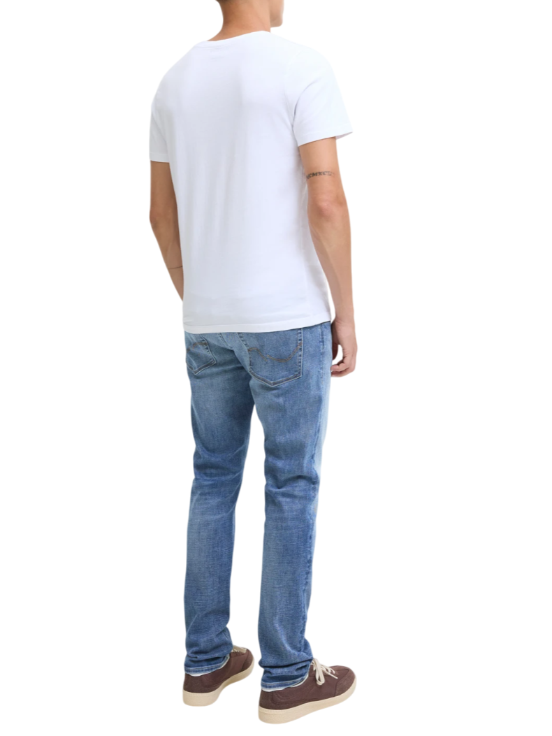 Jack&Jones jeans uomo slim lavaggio blu medio 12278437 AM486 JACK&JONES 