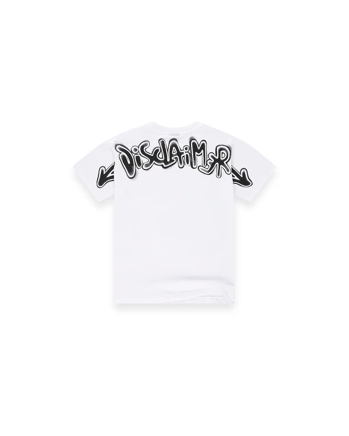 Disclaimer T-shirt bambino manica corta bianco 58804 BIANCO-ST.NERO DISCLAIMER 