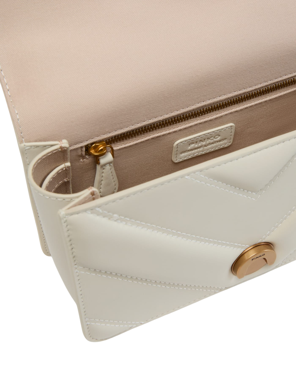 Pinko borsa Love Bag One Mini Light in nappa trapuntata bianco 104550-A26Z Z14Q PINKO 