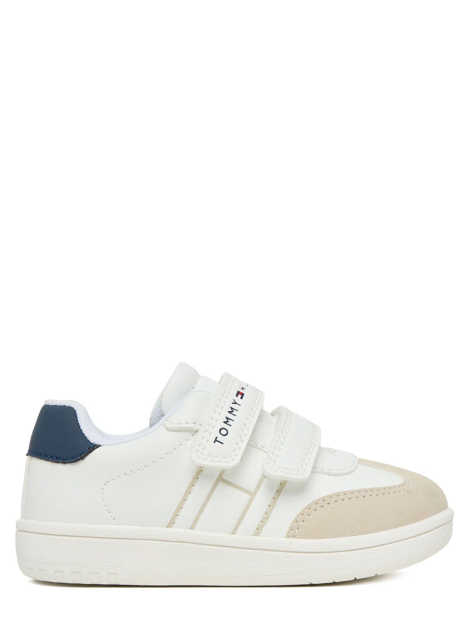 Tommy Hilfiger sneakers bambino con strappi bianco beige T1X9-34342-1269 Y007 Tommy Hilfiger 