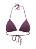 Me Fui bikini top triangolo donna lurex borgogna