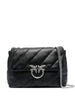 Pinko borsa Love Big Puff Maxi Quilt in pelle trapuntata nero argento