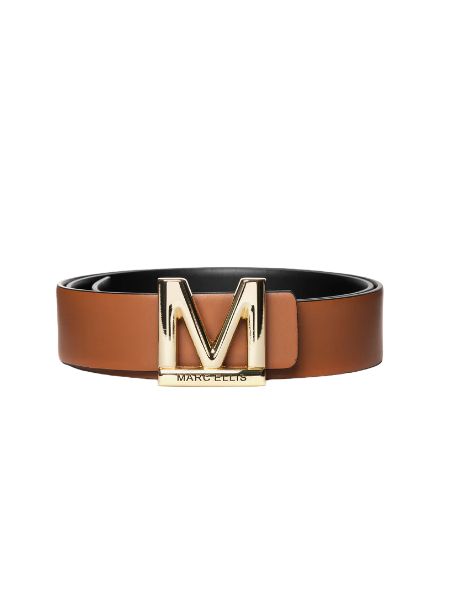 MARC ELLIS ME BELT-113BLACK-CUOIO-GOLD