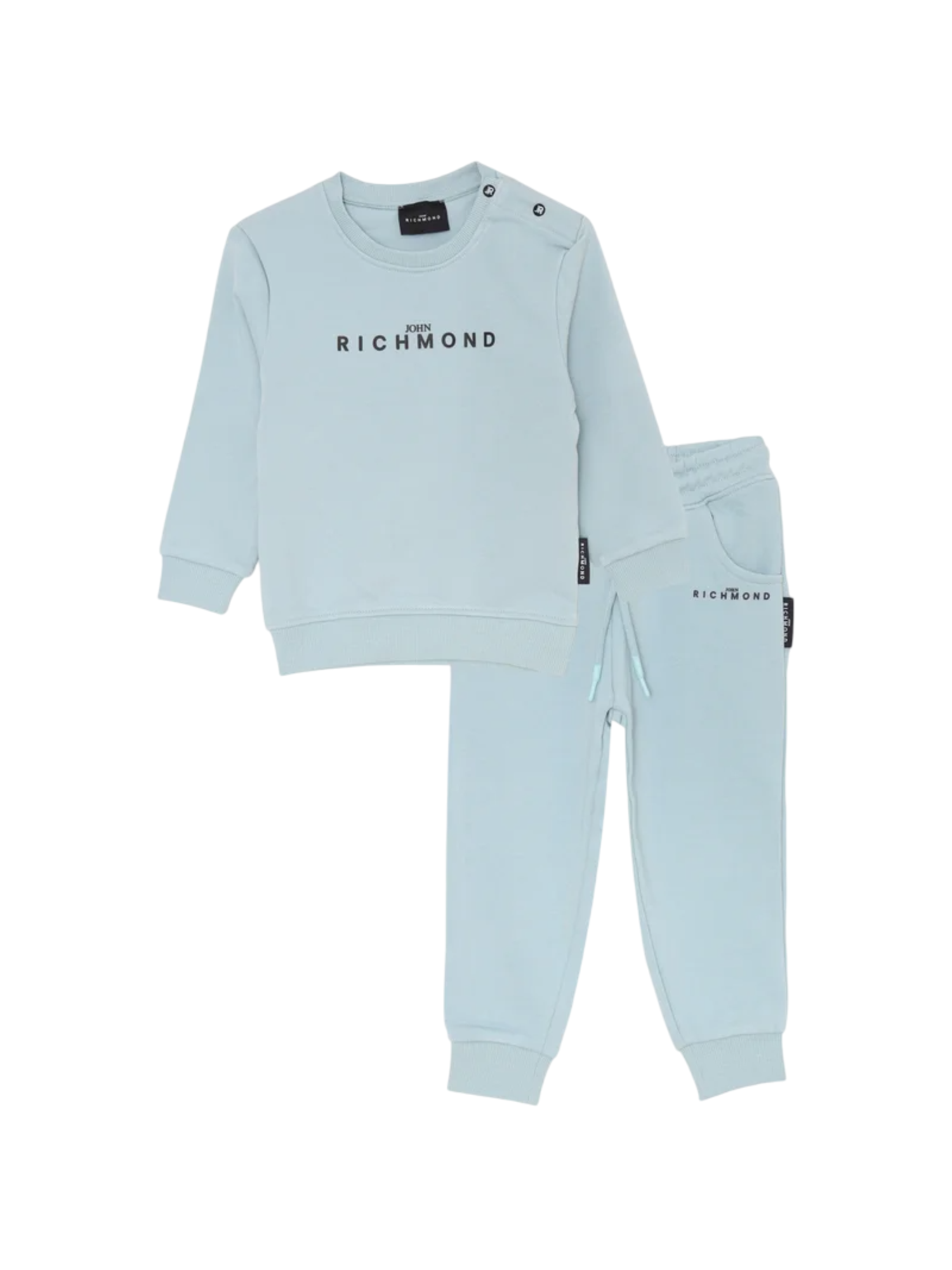 John Richmond completo Kanau felpa e pantaloni celeste RIA25003CF FORGET MN John RICHMOND 