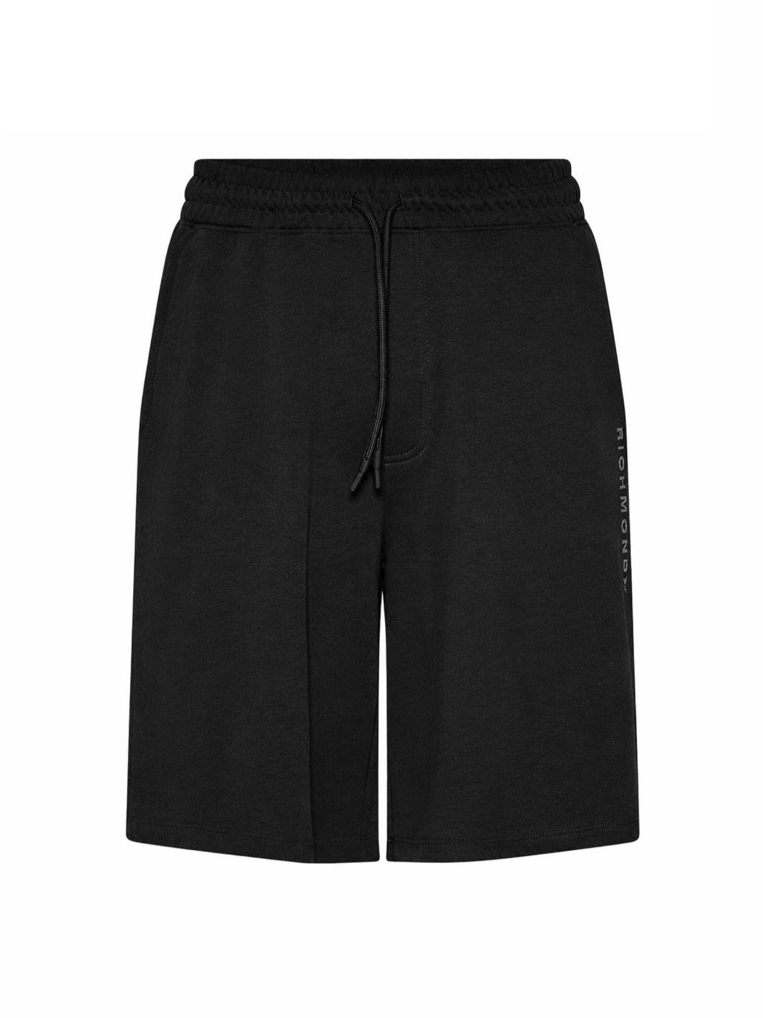 John Richmond bermuda uomo Basar in felpa nero UMP26017BE BLACK John RICHMOND 