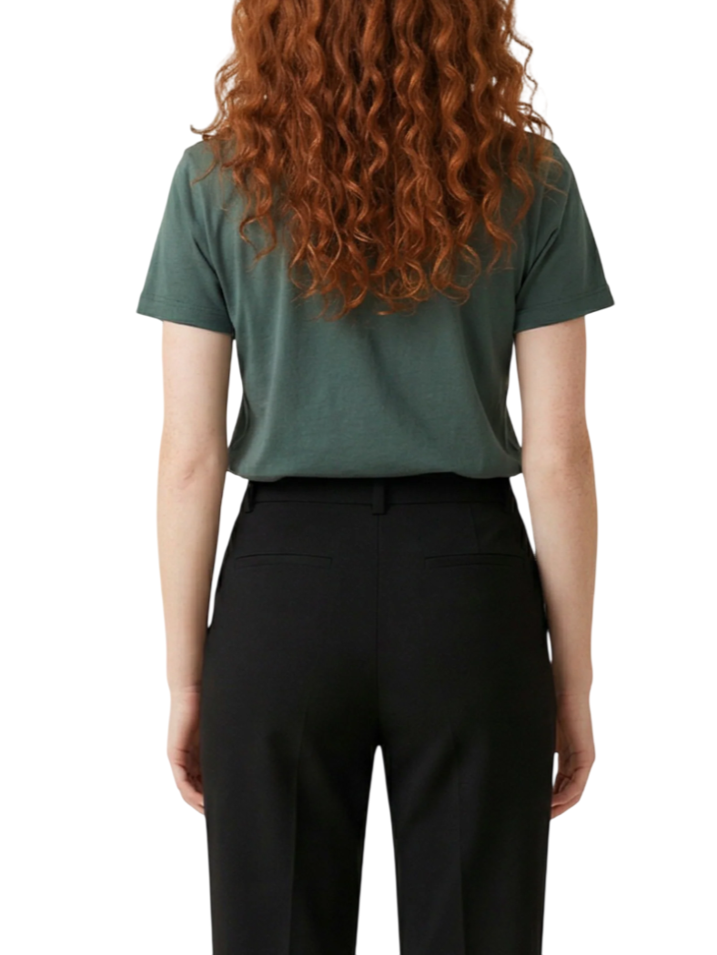 Liu Jo T-shirt donna con logo strass verde salvia TA6163JS003 P9313 LIU JO 