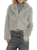 Relish pelliccia ecologica corta Jengy donna grigio
