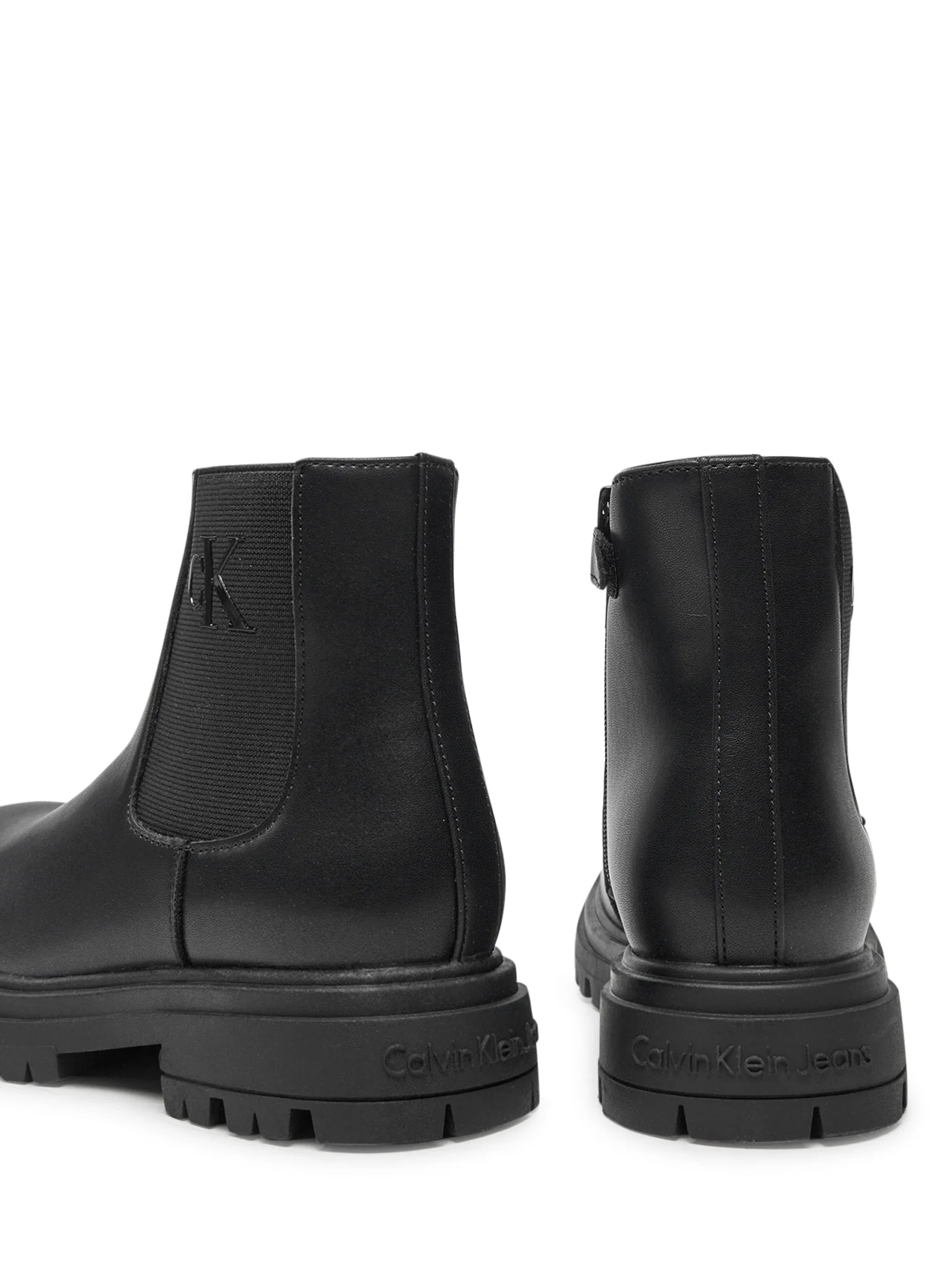 Calvin Klein Jeans stivaletti in ecopelle con logo nero V3X5-81097-1355 999 Tommy Hilfiger 