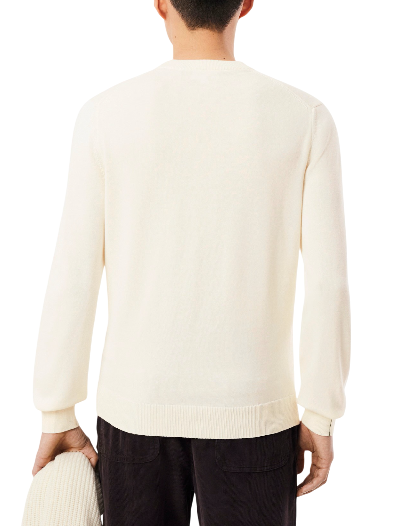 Lacoste maglia girocollo uomo panna AH1985 70V LACOSTE 