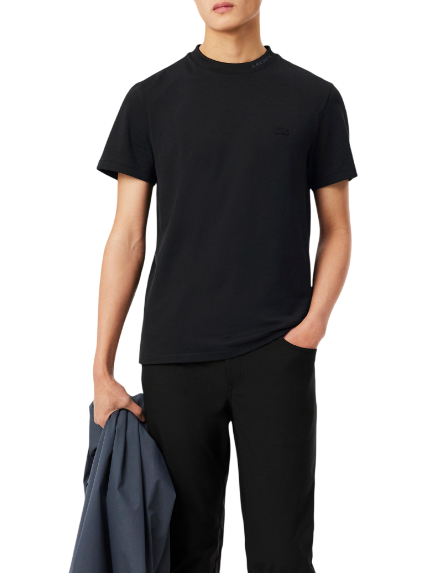 Lacoste T-shirt manica corta uomo in piquè nero TH5060 031 LACOSTE 