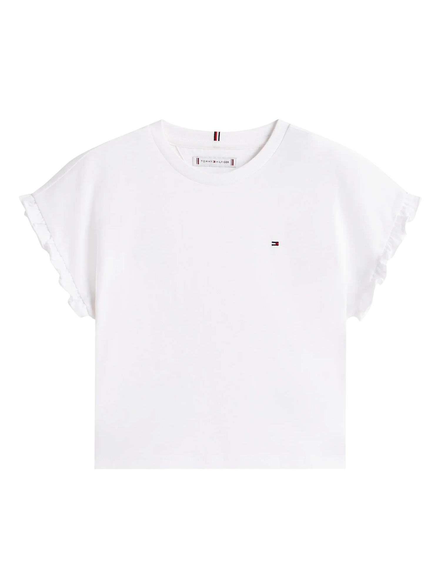 Tommy Hilfiger top bambina manica corta bianco KG0KG08970 YBR Tommy Hilfiger 