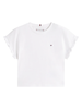 Tommy Hilfiger top bambina manica corta bianco