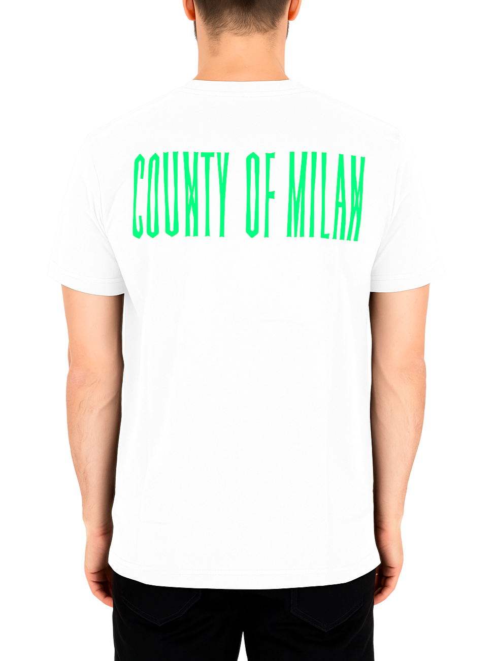 County of Milan T-shirt uomo manica corta panna CAMATH047 002 COUNTY OF MILAN 