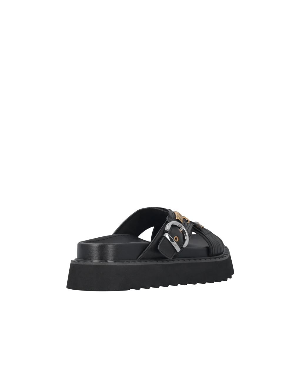 Pinko ciabatte in pelle Kate con cinturini nero SD0537P003 Z99 PINKO 