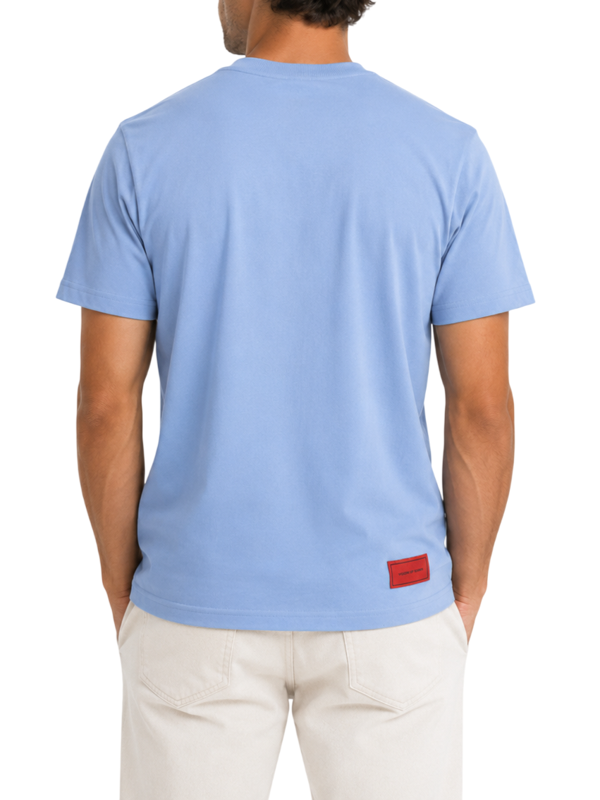 Vision of Super T-shirt uomo manica corta stampa Heart celeste VS073TE LIGHT BLUE VISION OF SUPER 