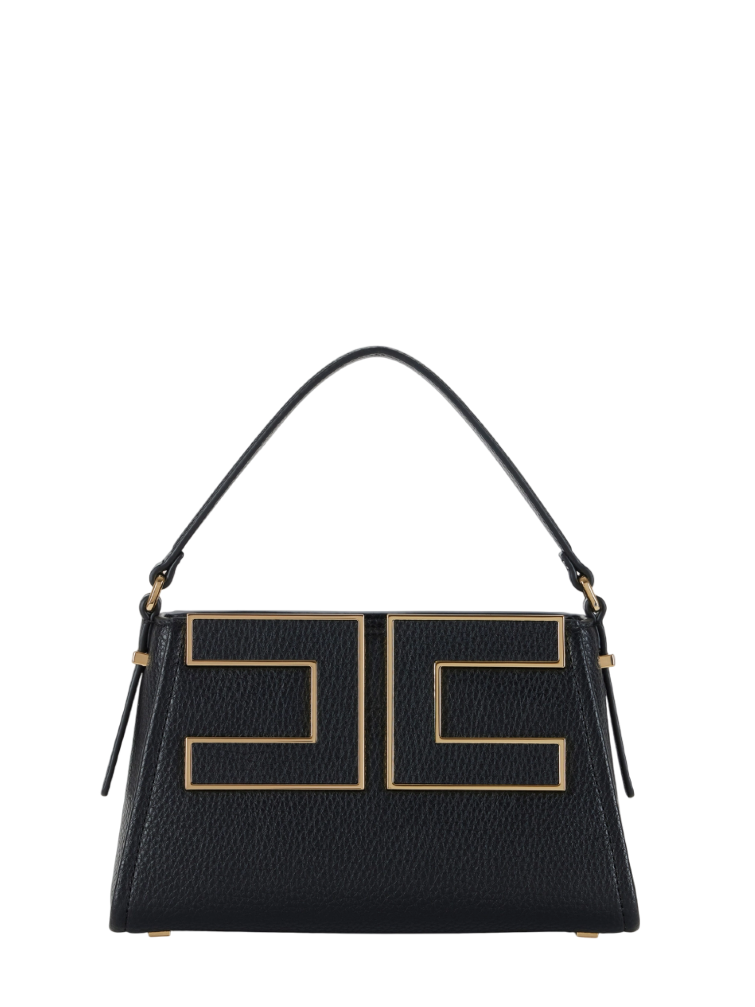Elisabetta Franchi borsa in ecopelle con logo nero BS36A56E2 110 ELISABETTA FRANCHI 