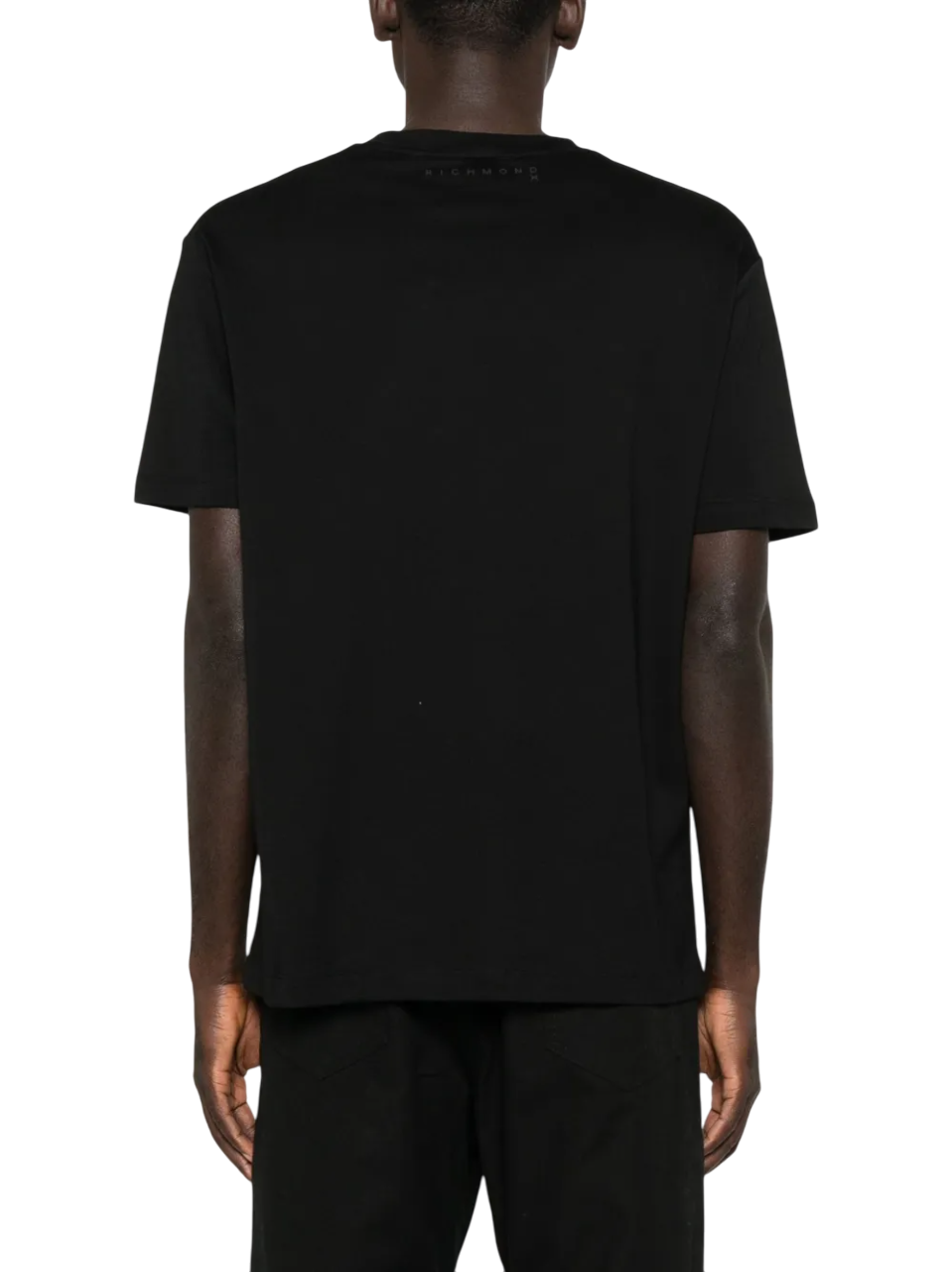 John Richmond T-shirt in cotone Pima nero UMA25053TS BLACK John RICHMOND 