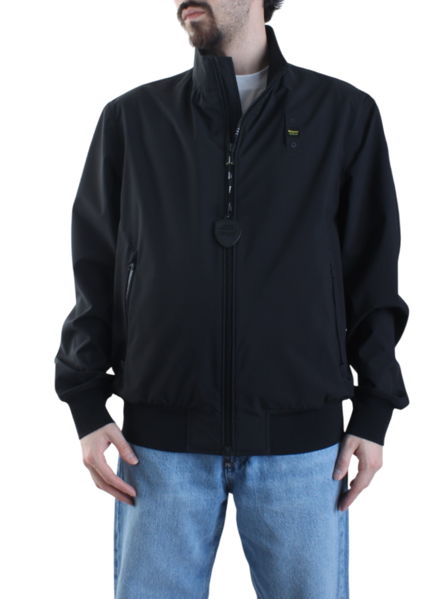 Blauer giubbino leggero Anson in neoprene nero 25SBLUC11207-006787 999 BLAUER 
