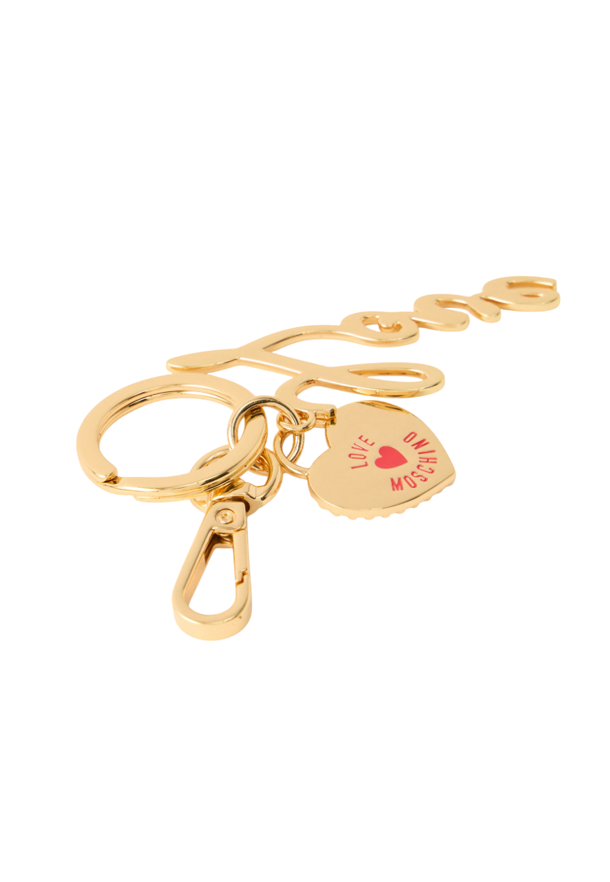 Love Moschino portachiavi donna con cuore logato oro JC5406PP1O-L22 90C MOSCHINO LOVE 