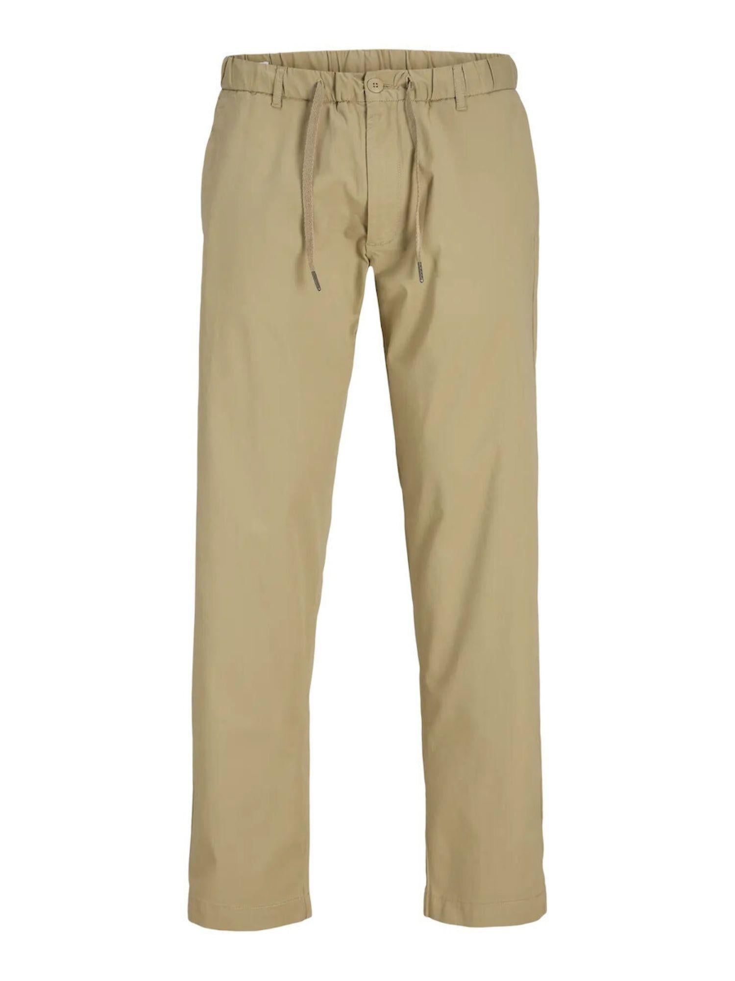 Jack&Jones pantaloni uomo in gabardine di cotone beige 12282549 LEMON PEPPER JACK&JONES 