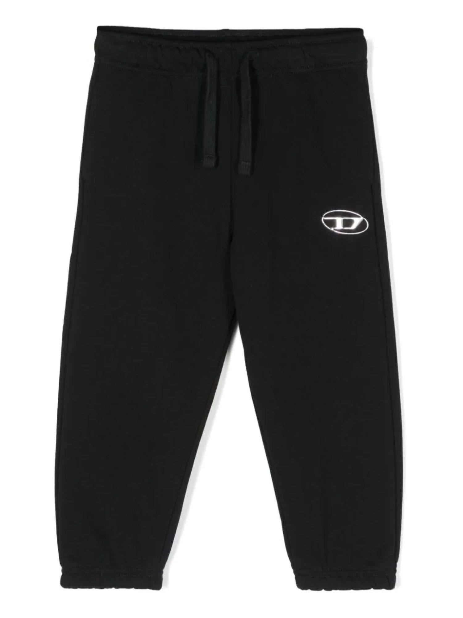 Diesel pantaloni joggers Pmacis con logo iconico nero J02023-KYAVF K900 DIESEL 