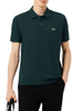 Lacoste polo manica corta 12.12 in piquè verde scuro