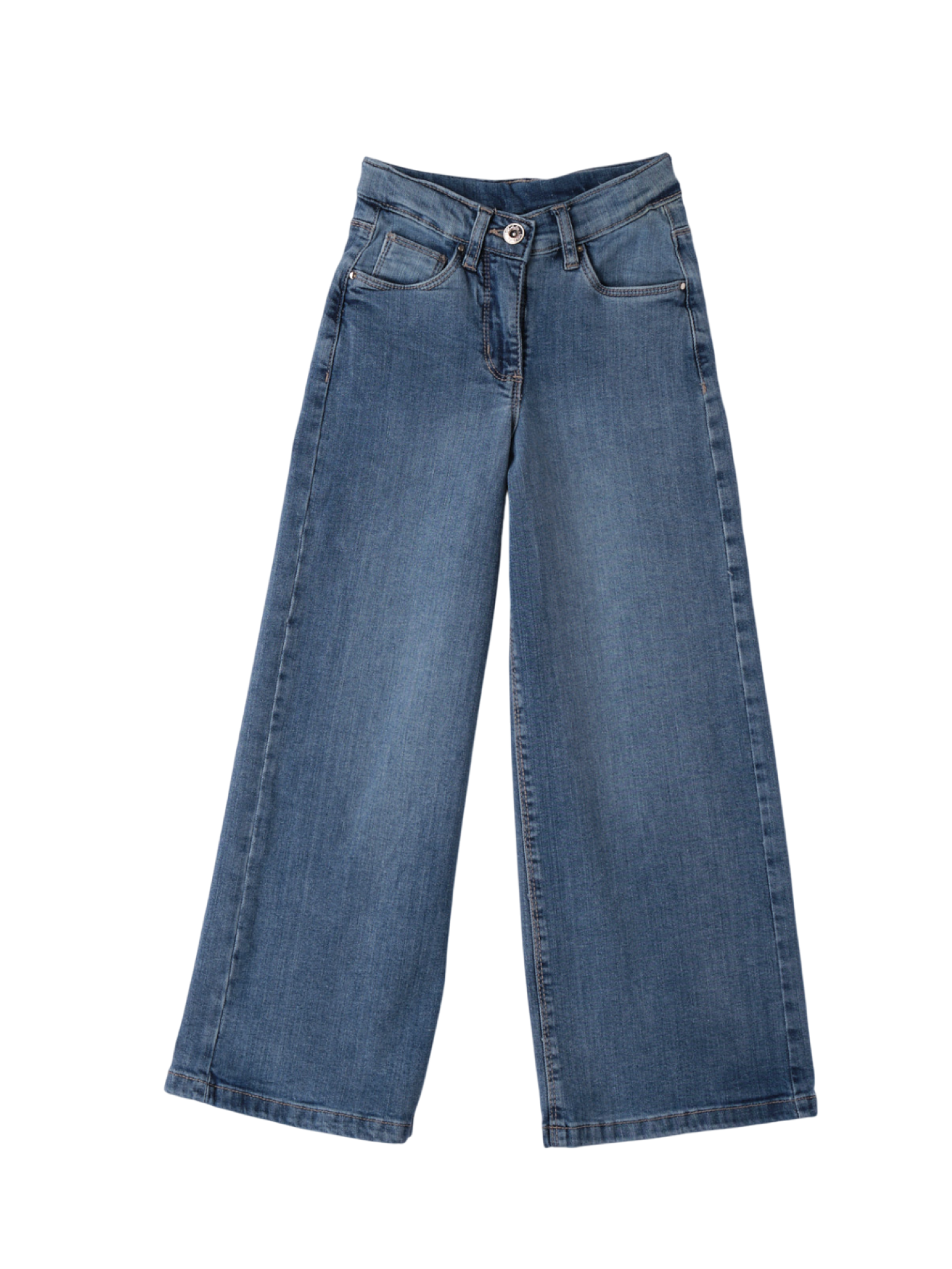 iDo jeans gamba larga in denim stretch lavaggio blu 4B710 7400 iDO 