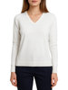 Lola by Sandro Ferrone maglia donna con paillettes bianco latte