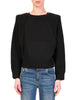 Haveone maglia a costine con spalline nero