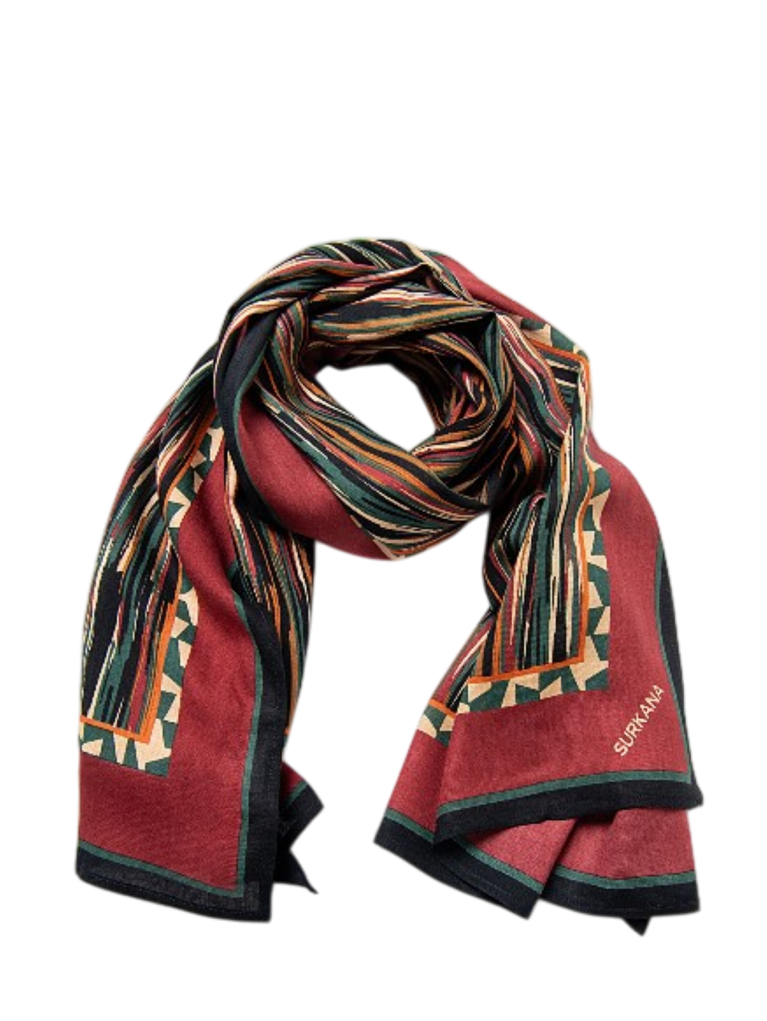 Surkana sciarpa donna in viscosa multicolor 35PANO221 21 SURKANA 