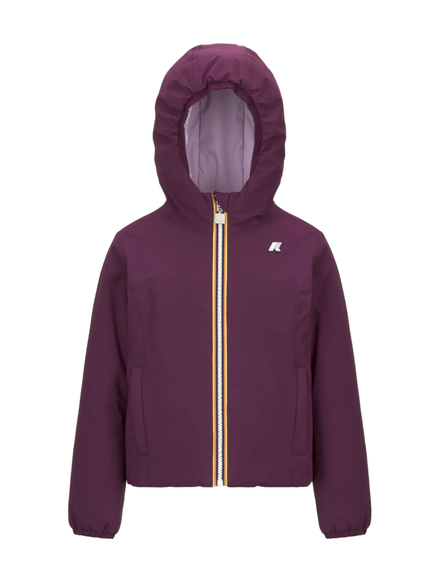 K-WAY piumino con cappuccio p.lily viola K71339W ATE K-WAY 