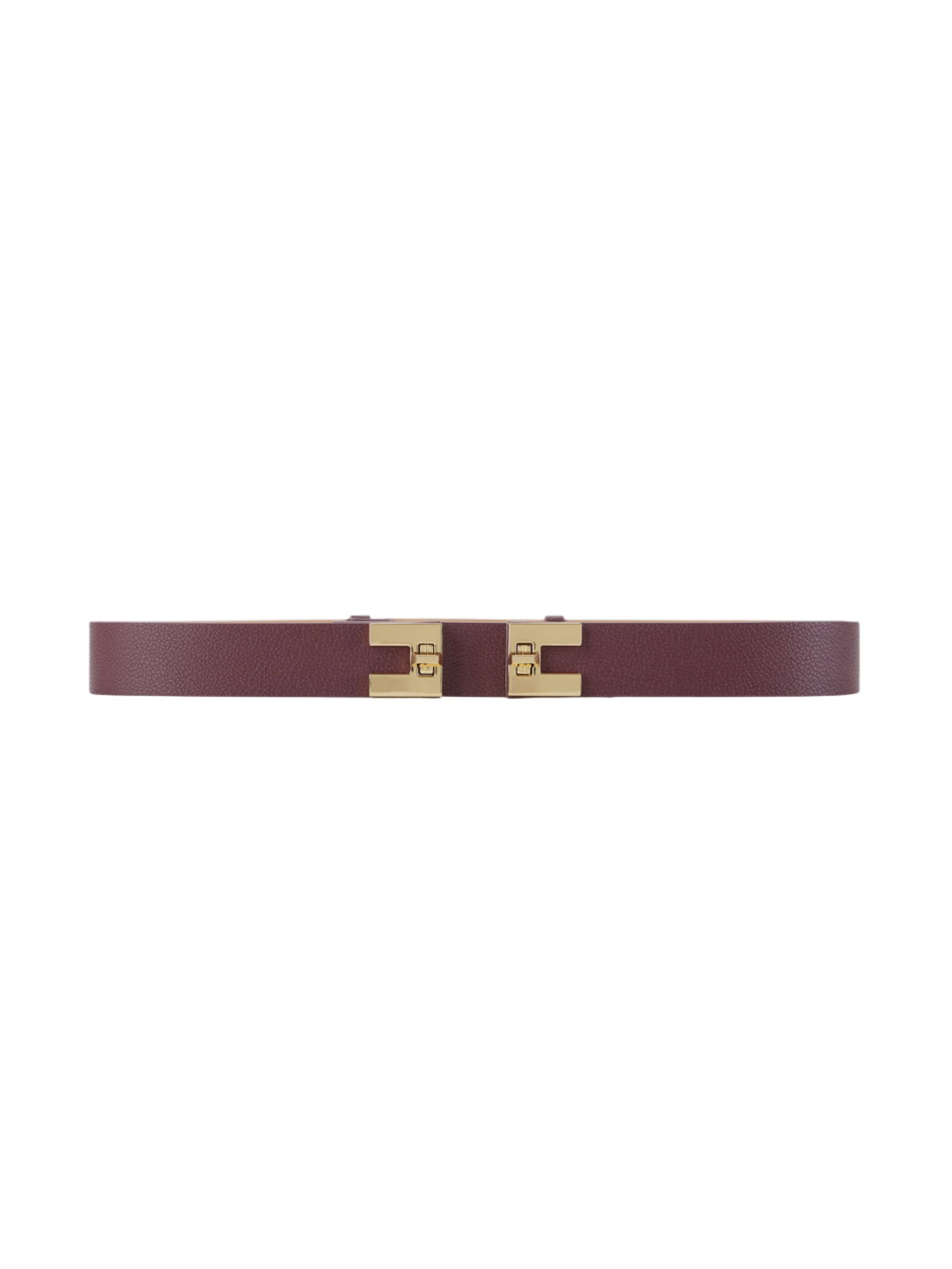 Elisabetta Franchi cintura in ecopelle martellata borgogna CT53S56E2 EA4 ELISABETTA FRANCHI 