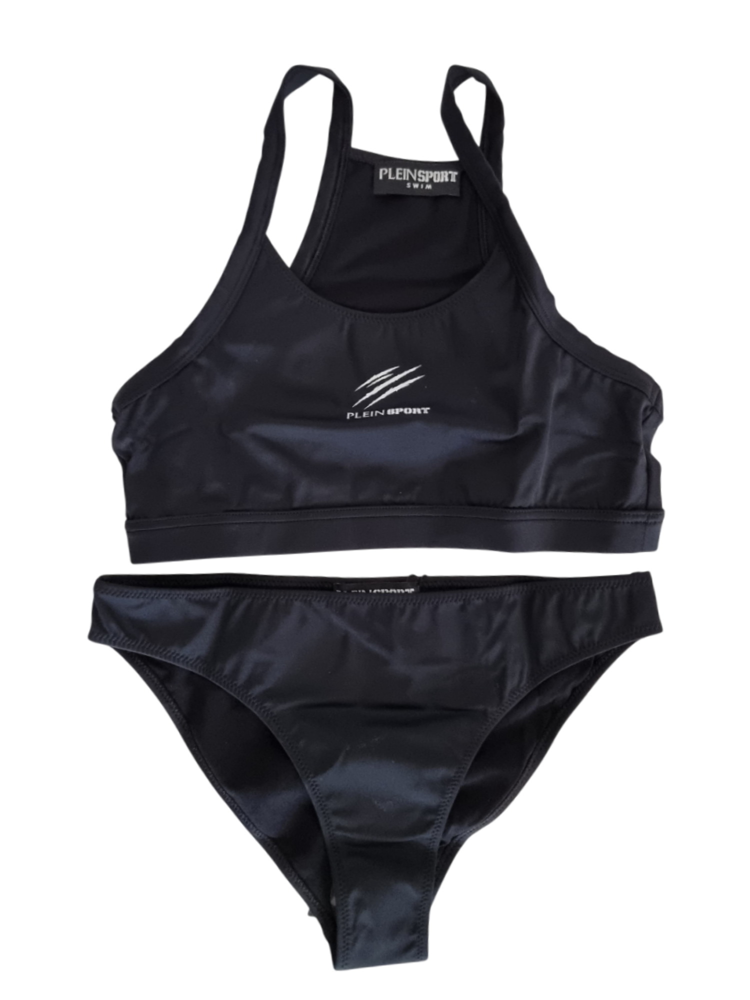 Philipp Plein Sport bikini bambina con logo nero PS25KGBK02 02 PHILIPP PLEIN SPORT 