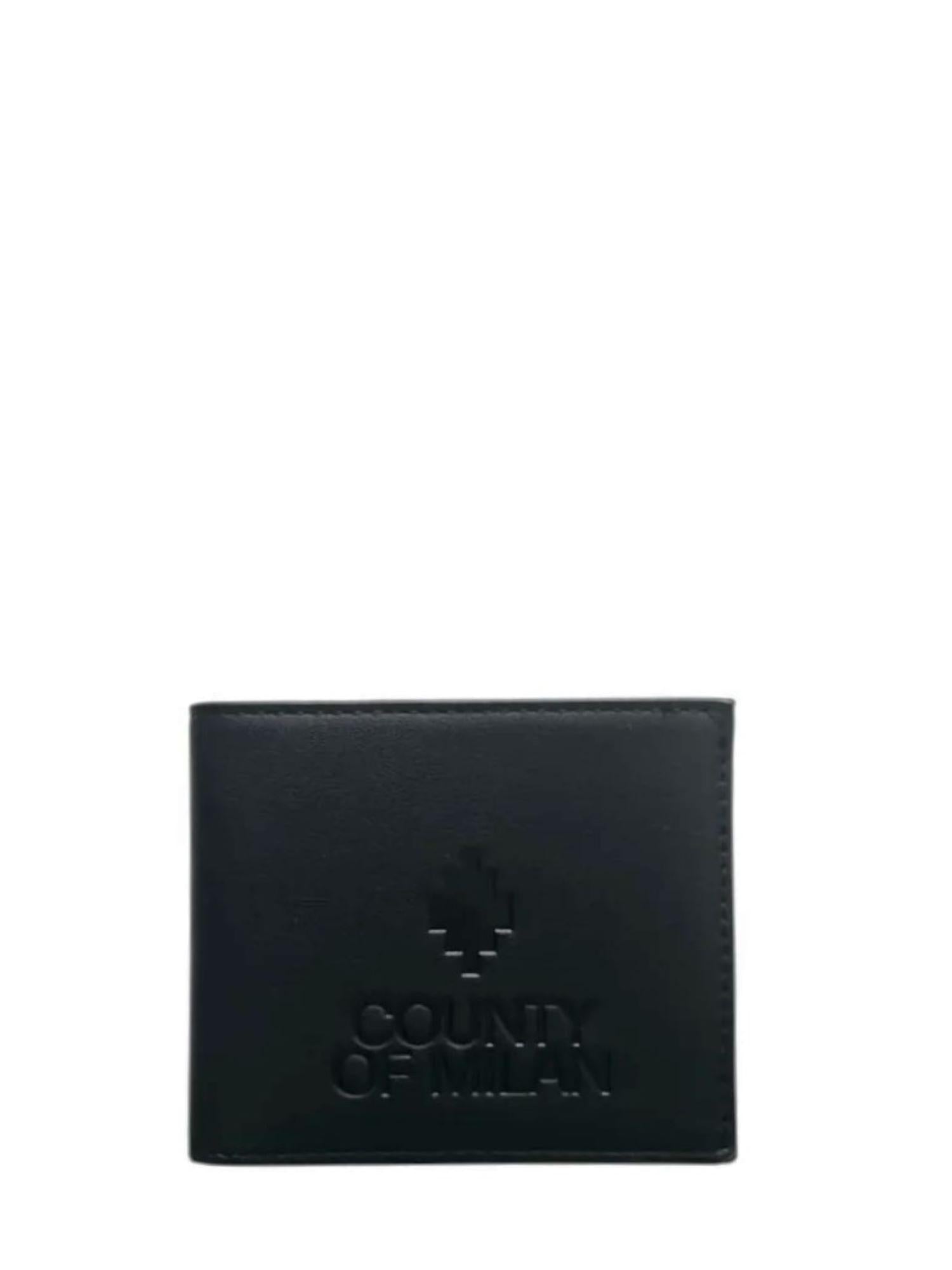 County of Milan portafogli uomo in ecopelle nero COMAF250175 NERO COUNTY OF MILAN 