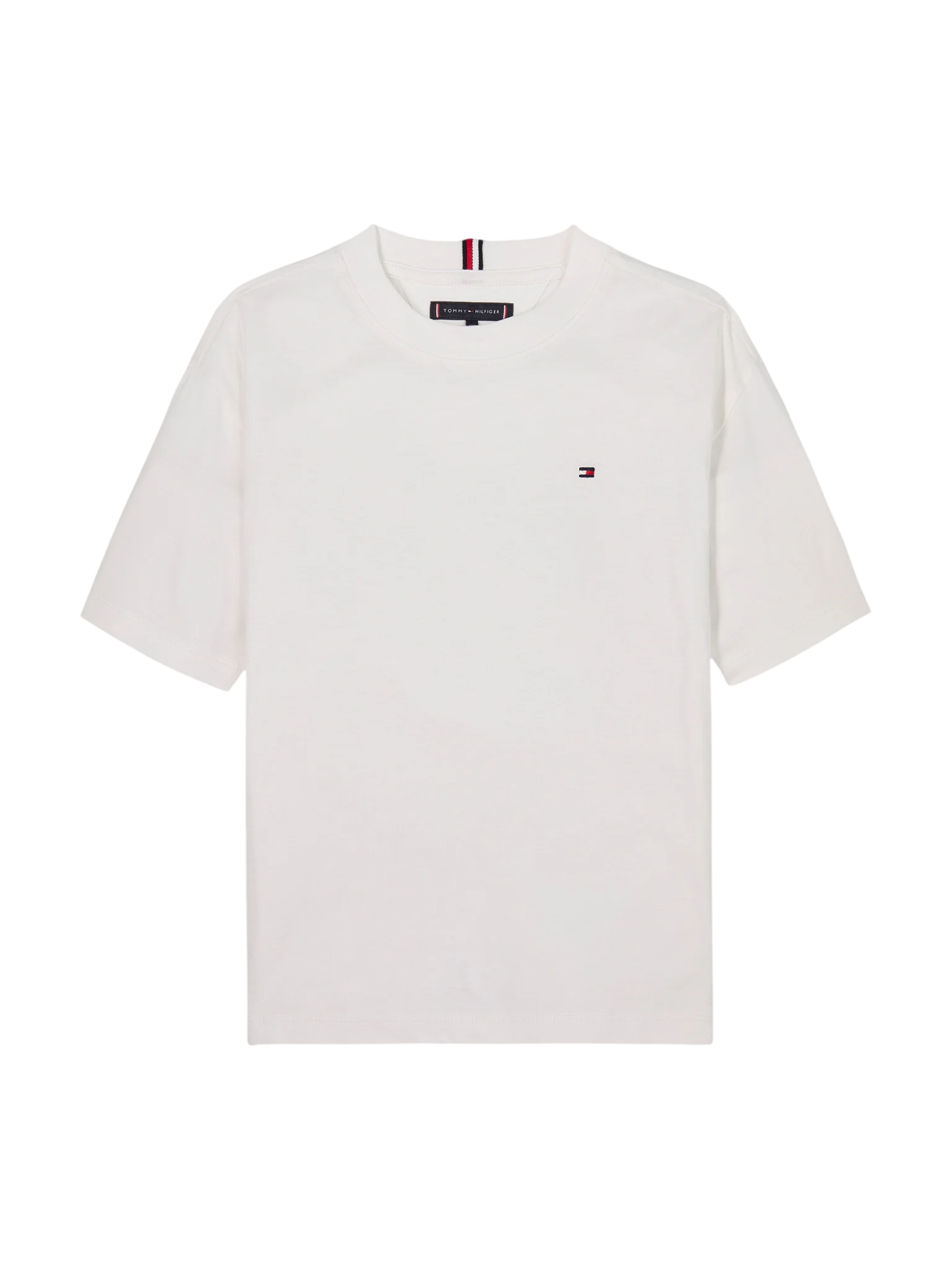 Tommy Hilfiger T-shirt bambino manica corta in jersey bianco KB0KB09646 YBR Tommy Hilfiger 