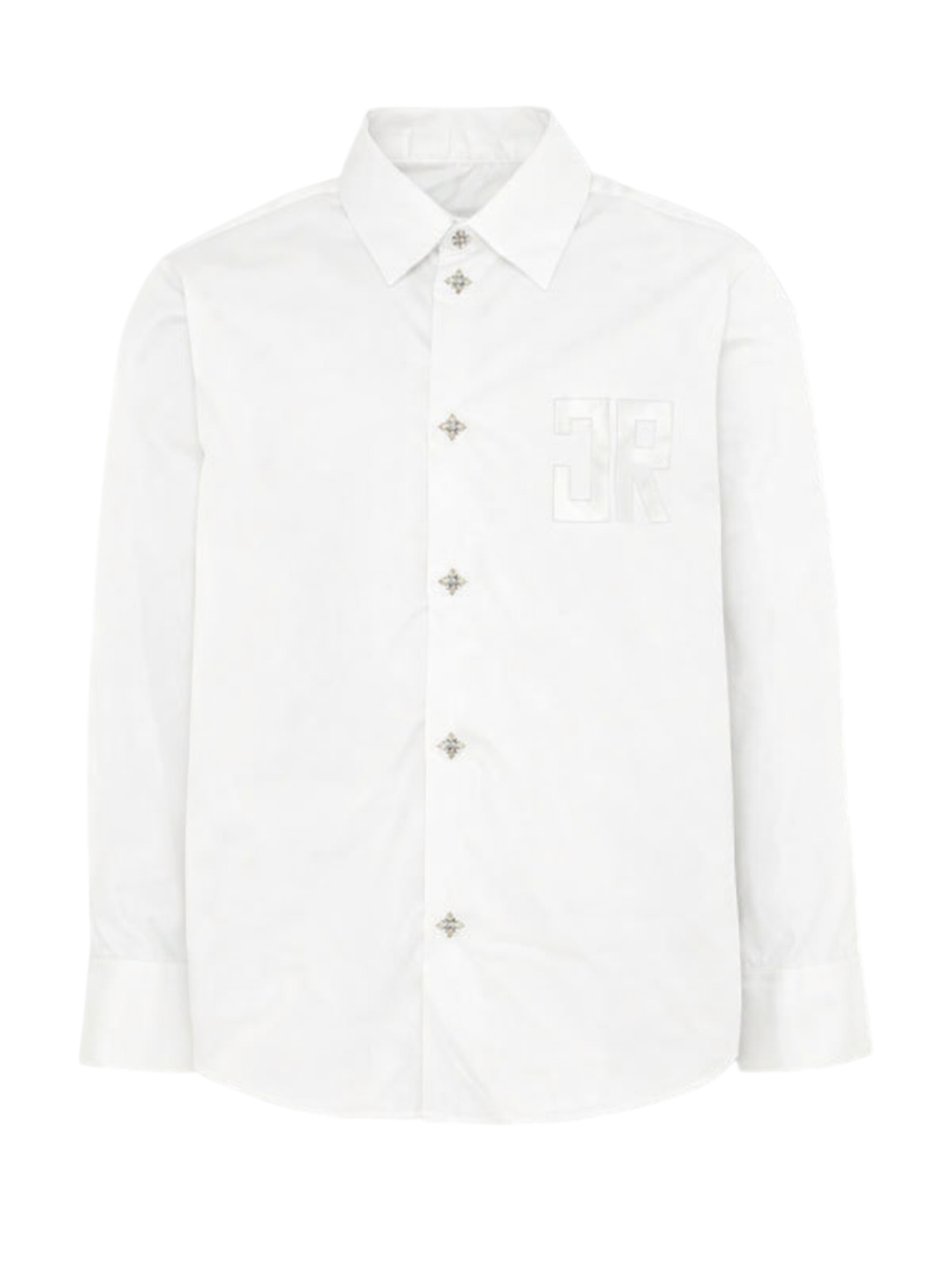 John Richmond camicia manica lunga bambino con logo bianco RBP26029CA WHITE John RICHMOND 