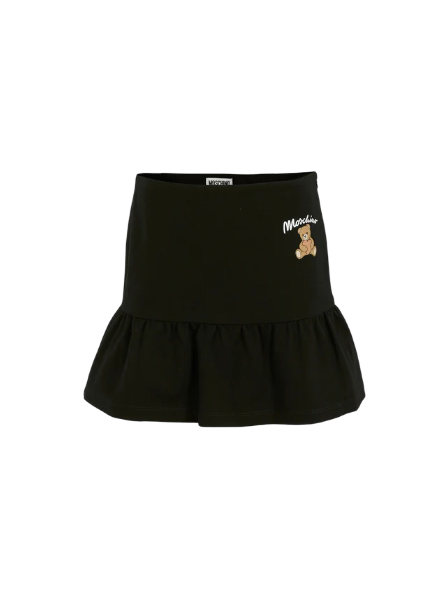Moschino gonna corta bambina con balza nero HDJ03W-LJA00 60100 MOSCHINO 