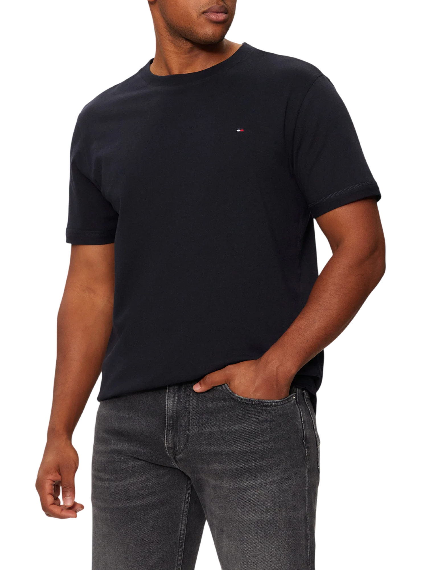 Tommy Hilfiger T-shirt uomo in jersey manica corta blu UM0UM03362 DW5 Tommy Hilfiger beachwear 