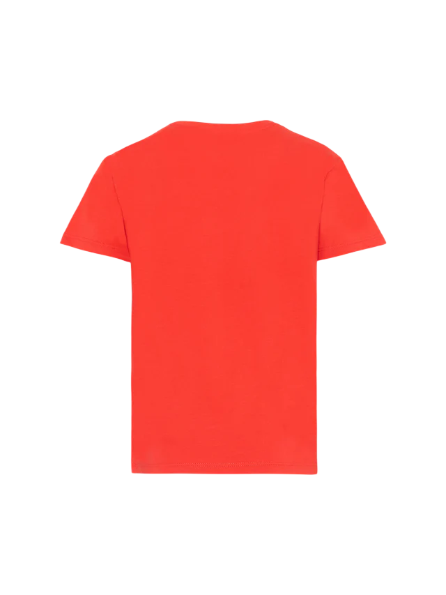 Just Cavalli T-shirt bambino manica corta con logo rosso JIP26047TS RED FLAME SCARLAT JUST CAVALLI 