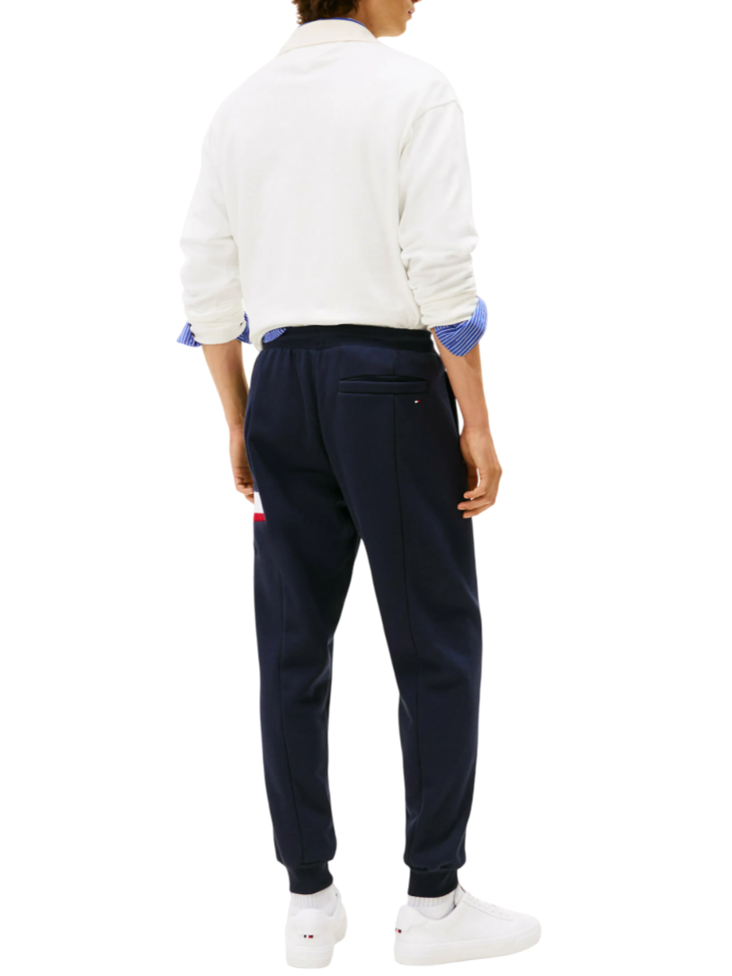Tommy Hilfiger pantaloni joggers uomo blu MW0MW40416 DW5 Tommy Hilfiger 