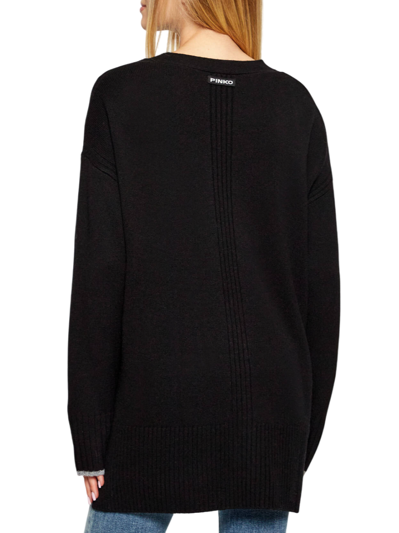 Pinko cardigan Tasmania misto cashmere nero 105451-A2Q9 Z99 PINKO 